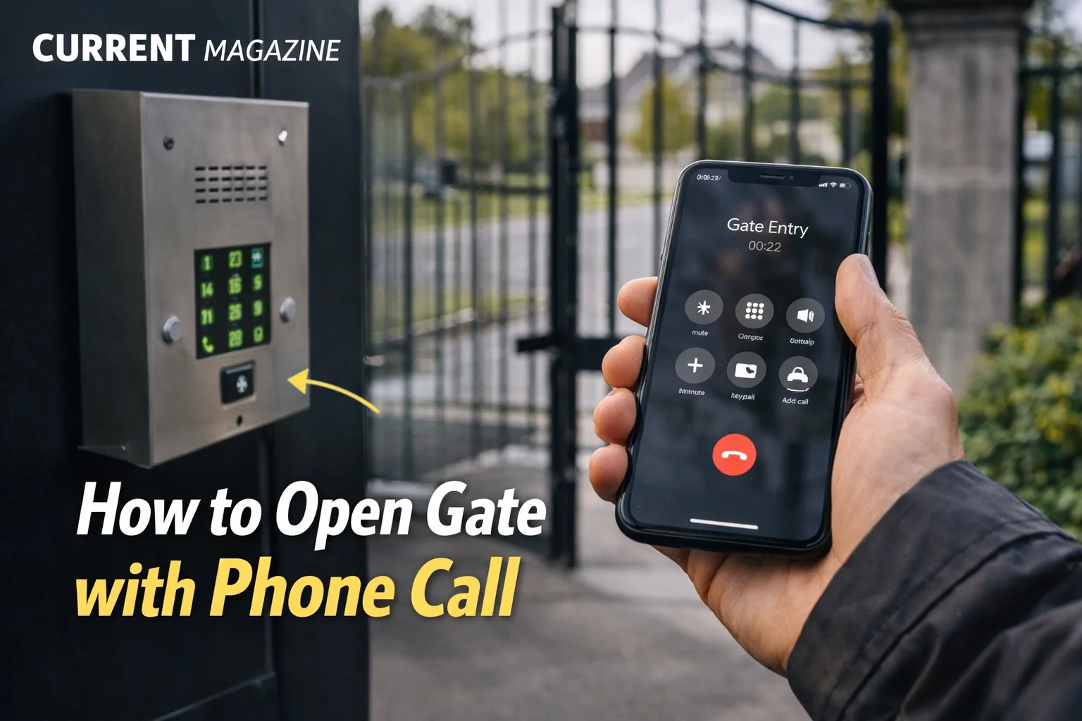 How to Open Gate with Phone Call